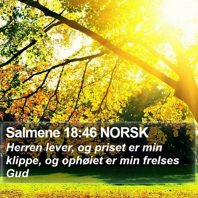Salmene 18:46 NORSK Bible Verse Image