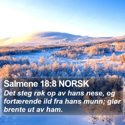 Salmene 18:8 NORSK Bible Verse Image