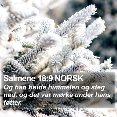Salmene 18:9 NORSK Bible Verse Image