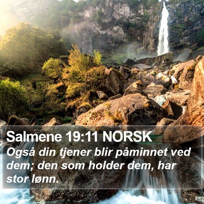 Salmene 19:11 NORSK Bible Verse Image