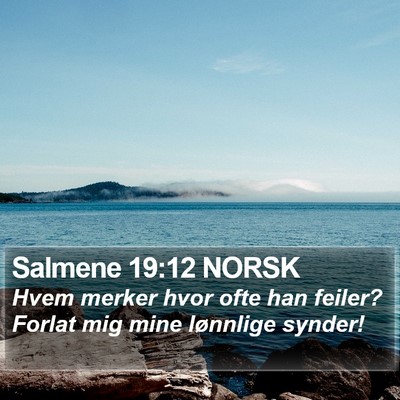 Salmene 19:12 NORSK Bible Verse Image