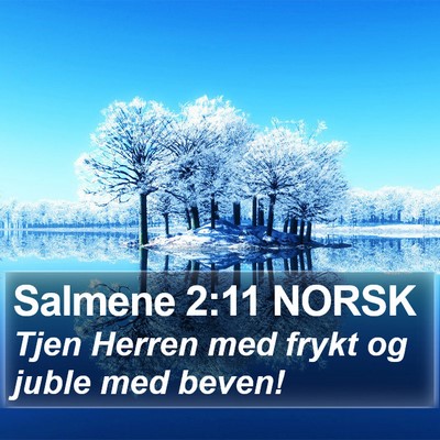 Salmene 2:11 NORSK Bible Verse Image