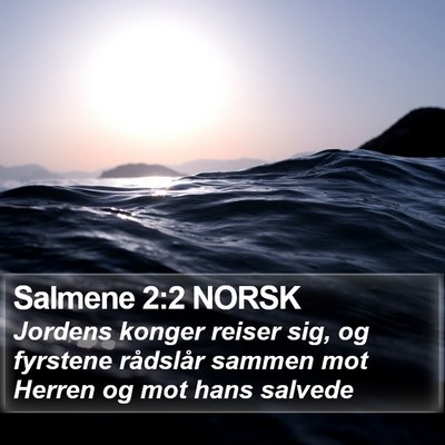 Salmene 2:2 NORSK Bible Verse Image