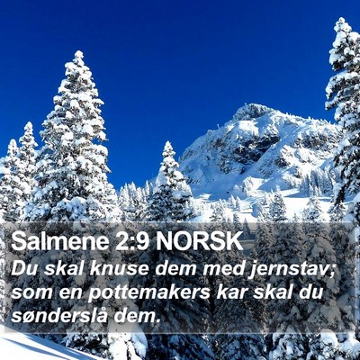 Salmene 2:9 NORSK Bible Verse Image