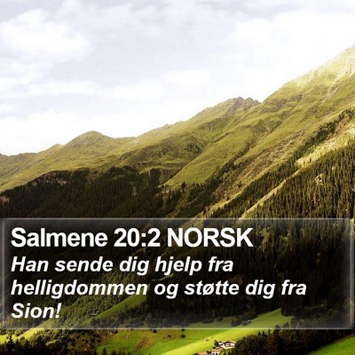 Salmene 20:2 NORSK Bible Verse Image