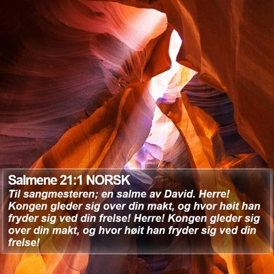 Salmene 21:1 NORSK Bible Verse Image