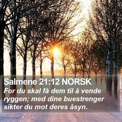 Salmene 21:12 NORSK Bible Verse Image