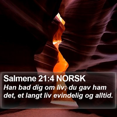 Salmene 21:4 NORSK Bible Verse Image