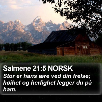 Salmene 21:5 NORSK Bible Verse Image