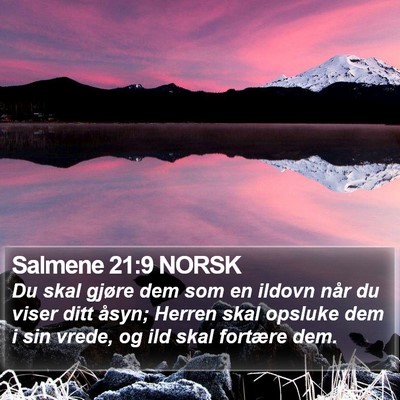 Salmene 21:9 NORSK Bible Verse Image
