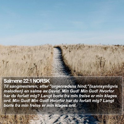 Salmene 22:1 NORSK Bible Verse Image