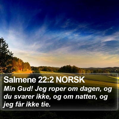 Salmene 22:2 NORSK Bible Verse Image