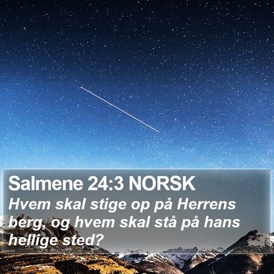 Salmene 24:3 NORSK Bible Verse Image