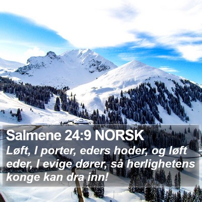 Salmene 24:9 NORSK Bible Verse Image