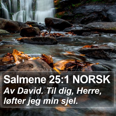 Salmene 25:1 NORSK Bible Verse Image