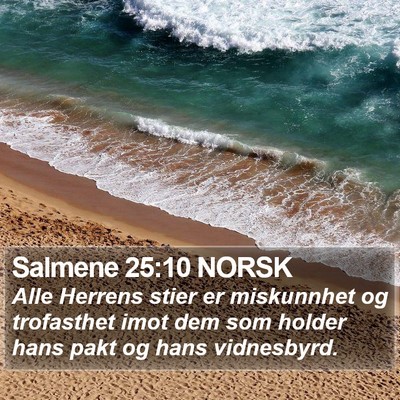 Salmene 25:10 NORSK Bible Verse Image