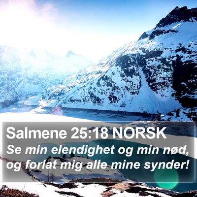 Salmene 25:18 NORSK Bible Verse Image