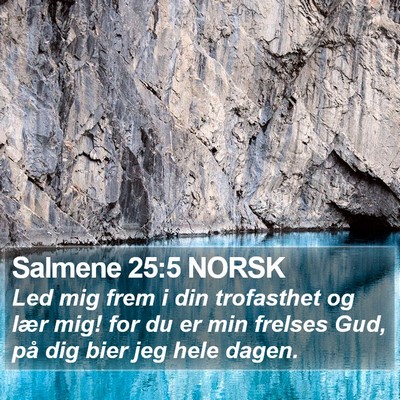 Salmene 25:5 NORSK Bible Verse Image