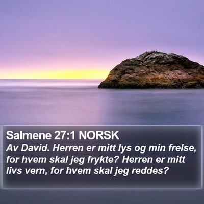 Salmene 27:1 NORSK Bible Verse Image
