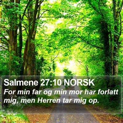 Salmene 27:10 NORSK Bible Verse Image