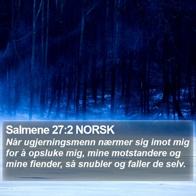 Salmene 27:2 NORSK Bible Verse Image