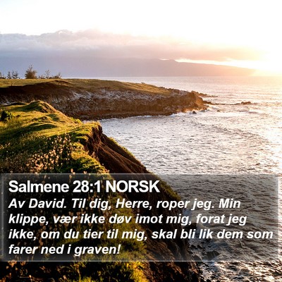 Salmene 28:1 NORSK Bible Verse Image
