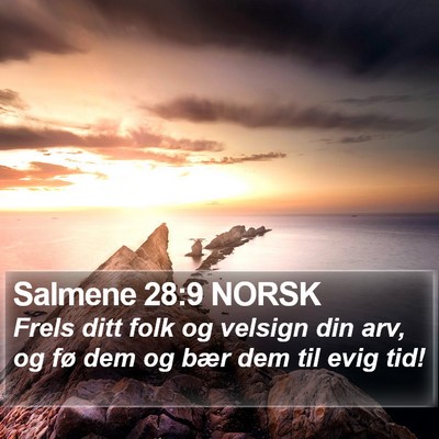 Salmene 28:9 NORSK Bible Verse Image