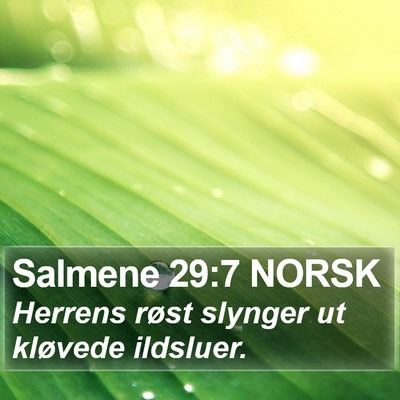 Salmene 29:7 NORSK Bible Verse Image