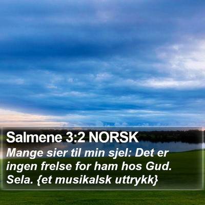 Salmene 3:2 NORSK Bible Verse Image