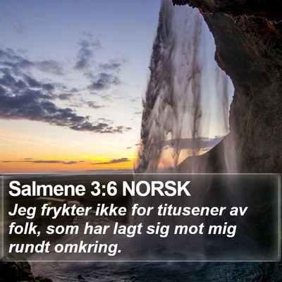 Salmene 3:6 NORSK Bible Verse Image