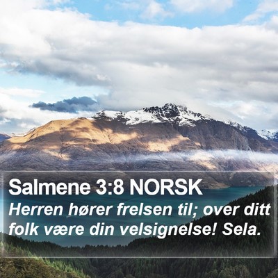 Salmene 3:8 NORSK Bible Verse Image