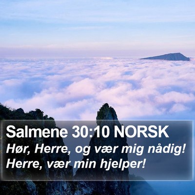 Salmene 30:10 NORSK Bible Verse Image