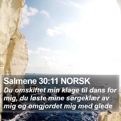 Salmene 30:11 NORSK Bible Verse Image