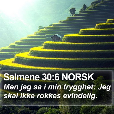 Salmene 30:6 NORSK Bible Verse Image