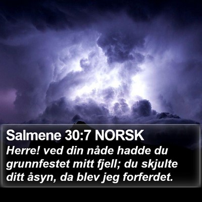 Salmene 30:7 NORSK Bible Verse Image