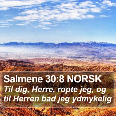 Salmene 30:8 NORSK Bible Verse Image