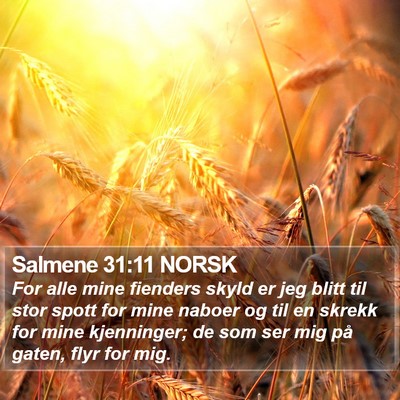 Salmene 31:11 NORSK Bible Verse Image