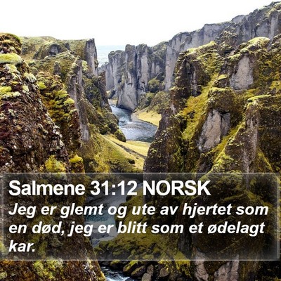 Salmene 31:12 NORSK Bible Verse Image