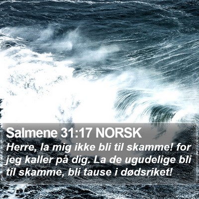 Salmene 31:17 NORSK Bible Verse Image