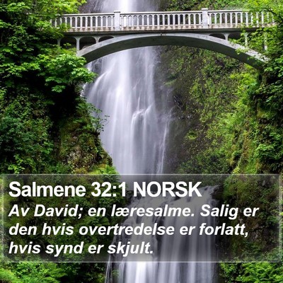 Salmene 32:1 NORSK Bible Verse Image