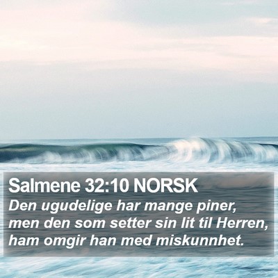 Salmene 32:10 NORSK Bible Verse Image