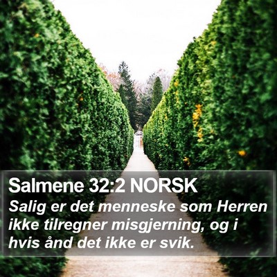 Salmene 32:2 NORSK Bible Verse Image
