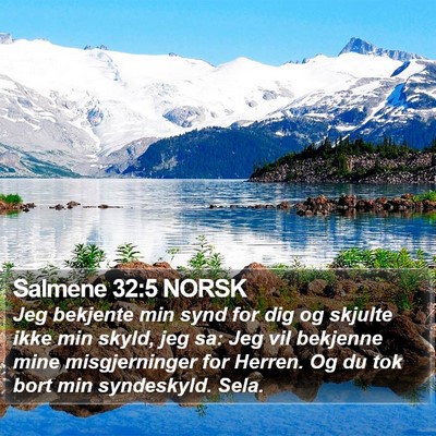 Salmene 32:5 NORSK Bible Verse Image