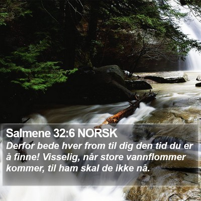 Salmene 32:6 NORSK Bible Verse Image
