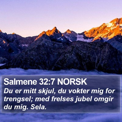 Salmene 32:7 NORSK Bible Verse Image