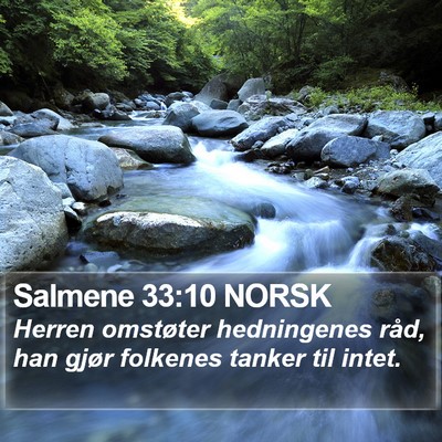 Salmene 33:10 NORSK Bible Verse Image