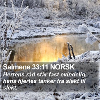 Salmene 33:11 NORSK Bible Verse Image