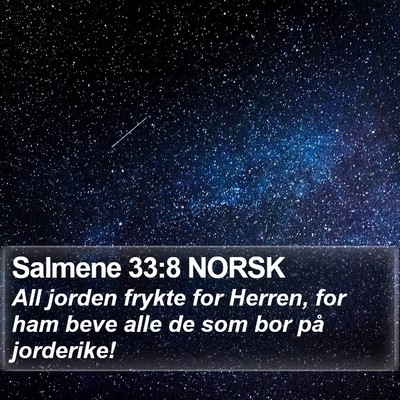 Salmene 33:8 NORSK Bible Verse Image