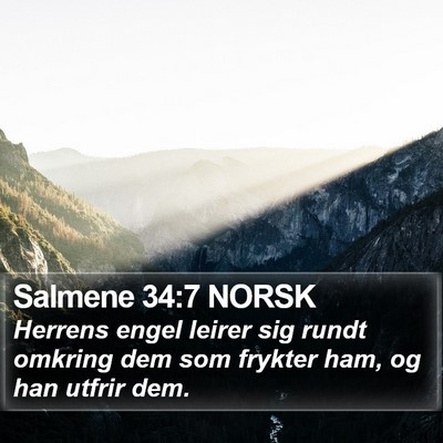 Salmene 34:7 NORSK Bible Verse Image