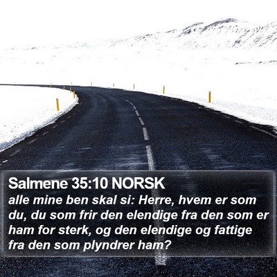 Salmene 35:10 NORSK Bible Verse Image
